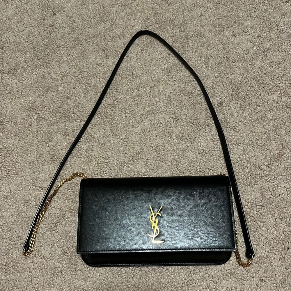 Saint Laurent Cassandre phone holder crossbody